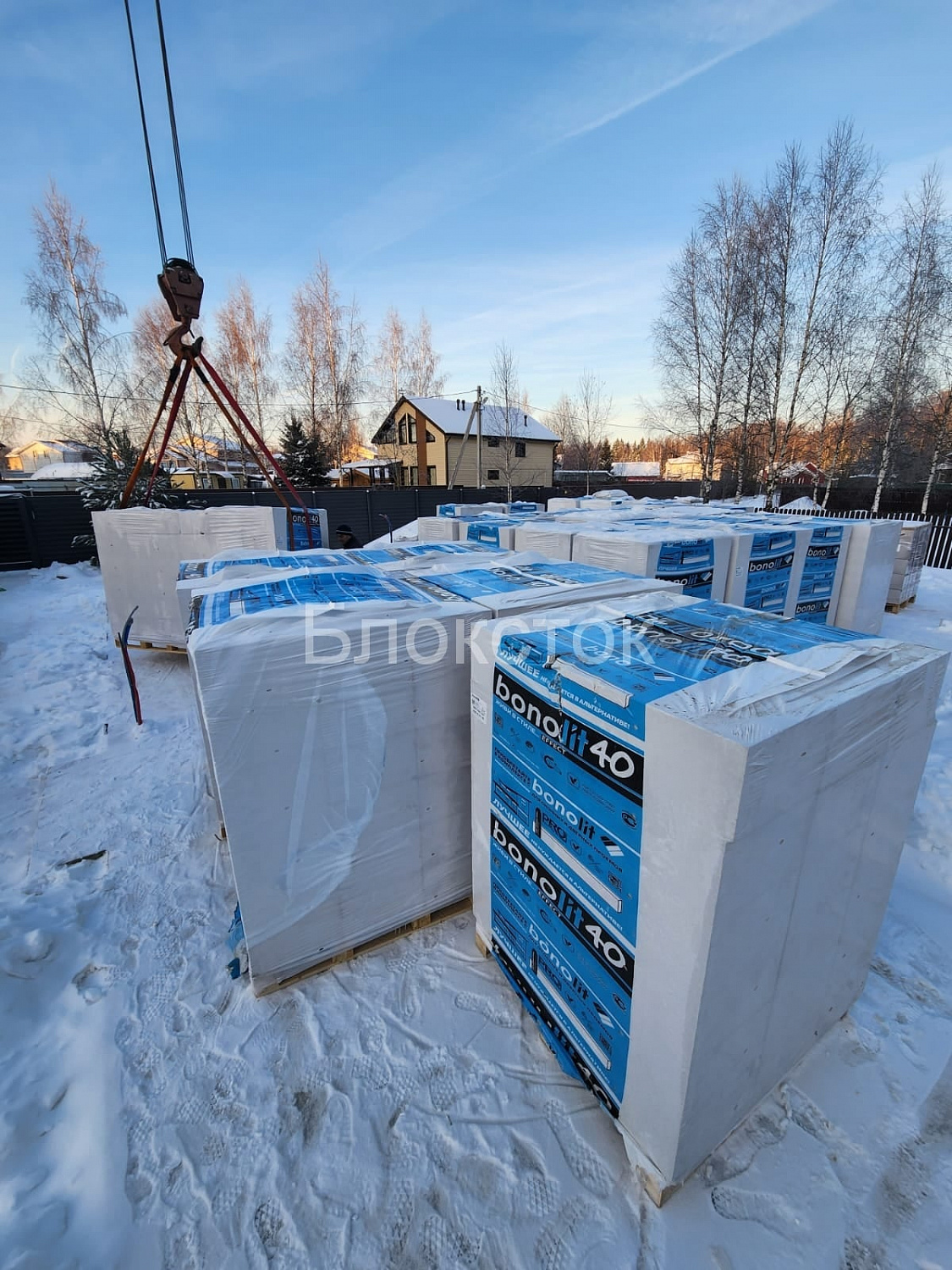 Пеноблоки стеновые Бонолит Малоярославец 625x200x200, D400